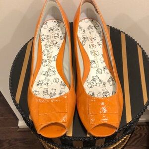 Orange Peep-Toe Women Shoes by Chinese Laundry